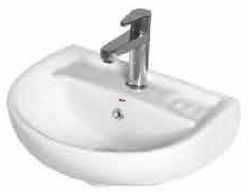 Indica-620 Wall Hung Wash Basin For Bathroom