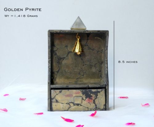 Golden Pyrite Mandir, Color : Black