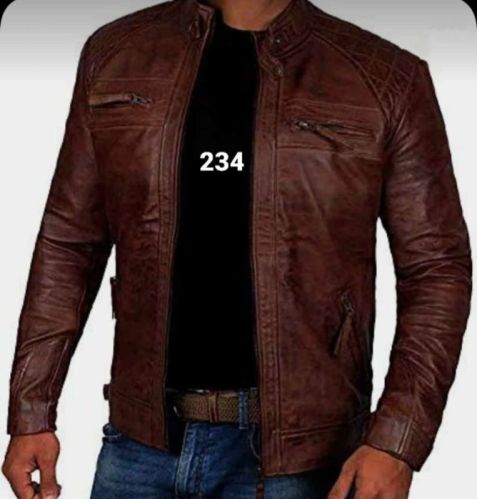 Stylish Party Wear Mens Leather Jacket