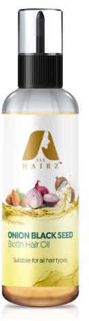 All Hairz Onion Black Seed Biotin Hair Oil