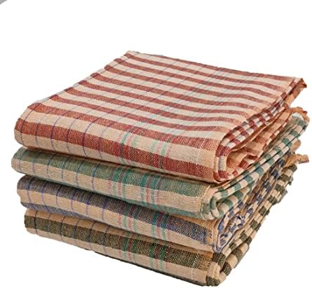 Stripped 90x200cm Cotton Khadi Gamcha, Color : Multicolor