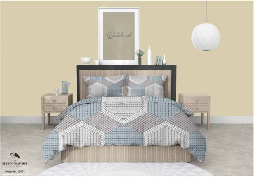 Printed Cotton Sleep Comfort Bed Sheets, Technics : Machine Made