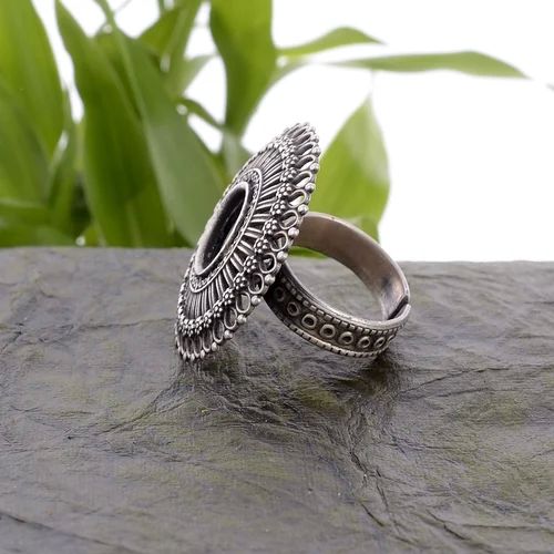 Mirror Work Finger Ring, Gender : Female