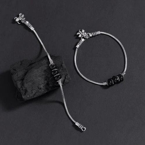 Silver Oxidized Anklets, Gender : Female