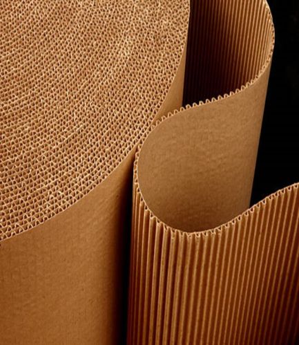 100GSM Corrugated Paper Roll, Color : Brown