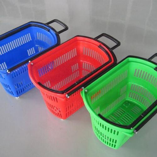 Color Coated Plastic Shopping Basket, Load Capacity : 20 Ltr To 35 Ltr