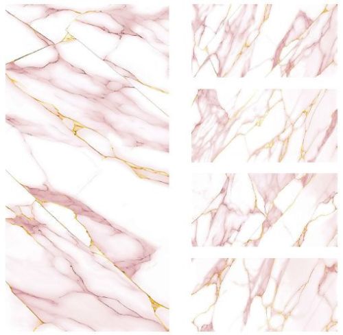 Modern Pink Gold Golden Series Vitrified Tile