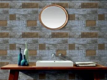 Wood Finish Glazed Vitrified Floor Tile For Hotel, Hall, Wall, House
