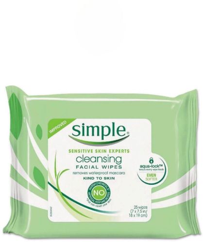 Simple Cleansing Facial Wipes, Packaging Type : Plastic Packet