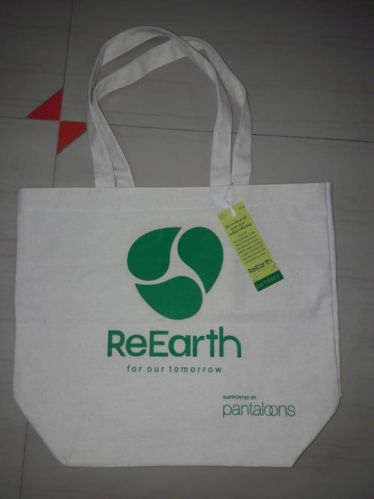 Printed Canvas Bag For Shopping Use