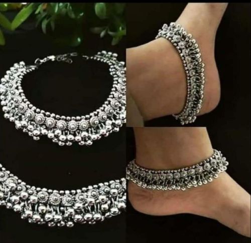 Ladies Sterling Silver Anklet, Packaging Type : Velvet Box