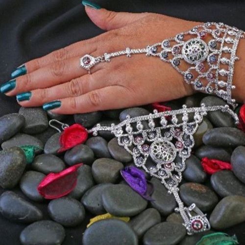 Ladies Sterling Silver Hath Phool, Packaging Type : Velvet Box