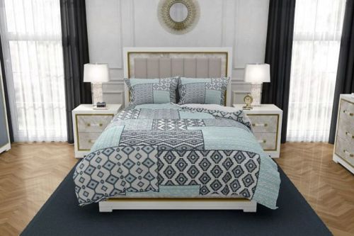 10003 Moon Breeze Pure Cotton Bedsheet With 2 Pillow Cover