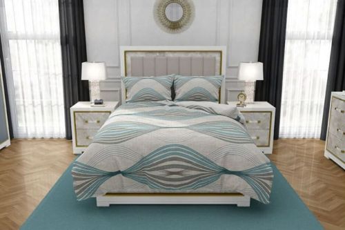 10005 Moon Breeze Pure Cotton Bedsheet With 2 Pillow Cover