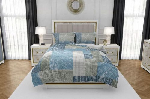 10009 Moon Breeze Pure Cotton Bedsheet With 2 Pillow Cover