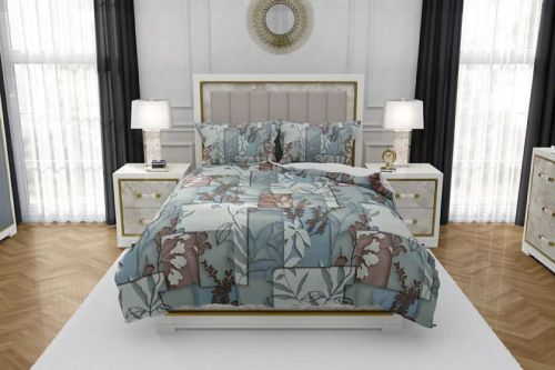 13006 Twilight Pure Cotton Bedsheet With 2 Pillow Cover