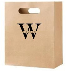 Waglon Printed Paper Die Cut Bags for Shopping, Packaging