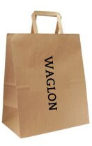 Waglon manufacturing Plain Kraft Flat Bottom Bags