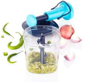 1100ml Manual Premium Hand Push Chopper, Blade Material : Stainless Steel