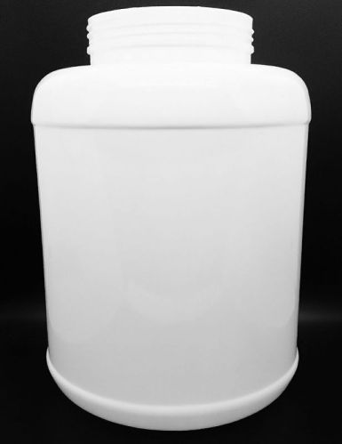 3 Kg White PET Protein Jars For Packaging