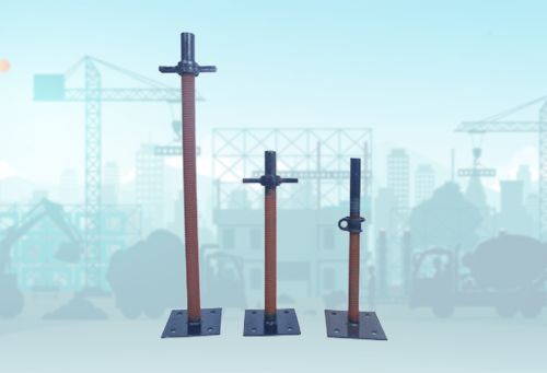 Mild Steel Scaffolding Adjustable Base Jack For Building Construction