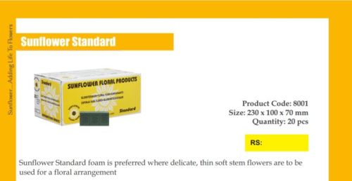 Standard Manual Decorations Sunflower Standar Foam For Carton Box