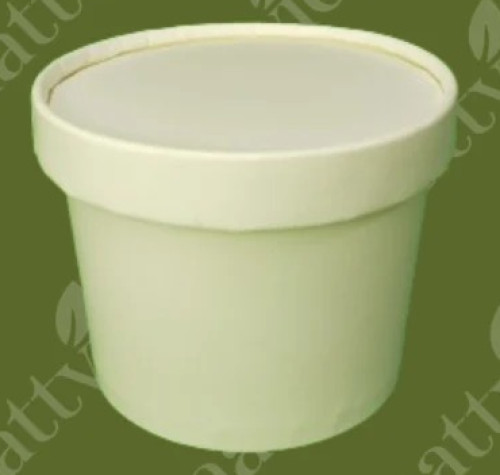 Paper Container With Paper Lid For Storage Use