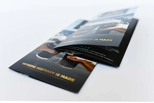 Printed Paper Tri Fold Brochure For Advertising Use, Company