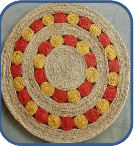 Jute Braided Round Rug For Living Room