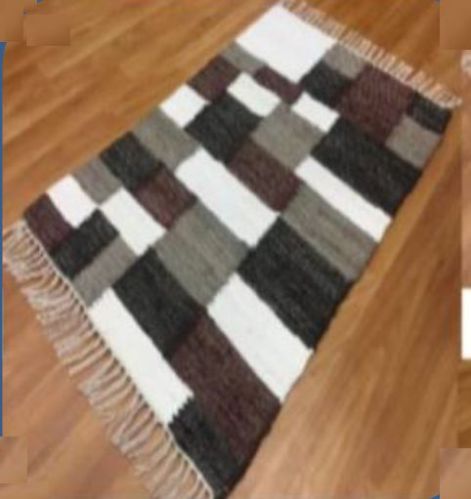 Rectangular Cotton Rug For Living Room, Bedroom
