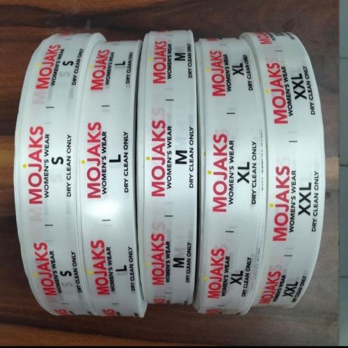 Printed Satin Labels, Pattern:Printed