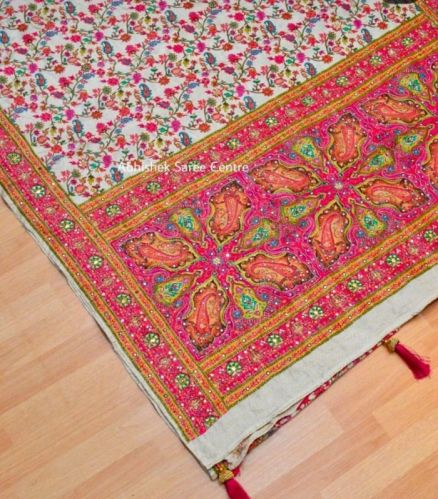 Unstitched Silk Pashmina Saree