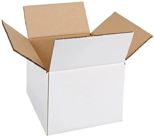 Plain White Corrugated Box For Packaging Use