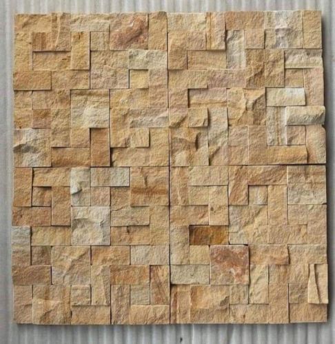 Non Polished Sandstone Mosaic for Wall