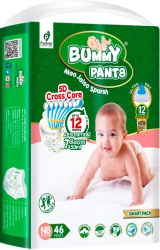 Bummy Pants Cotton Disposable Baby Diaper, Age Group : Small Medium Large Xl