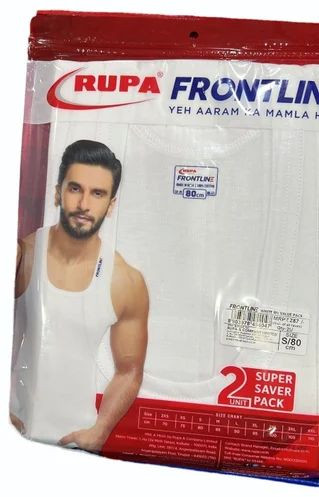 Plain Cotton Rupa Frontline Mens Vest, Sleeve Style : Sleeveless