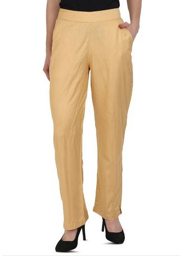 Plain Ladies Cotton Trouser