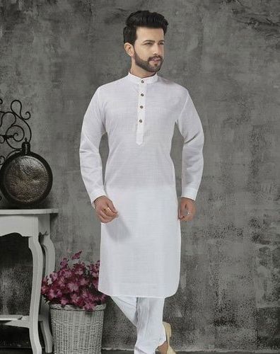 Cotton Mens Plain Kurta Pajama, Age Group : Adults