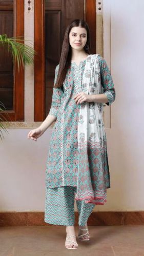 Printed Cotton Dress Formal Wear