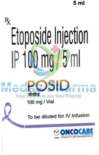 Etoposide 100mg Injection, Packaging Size : Vial