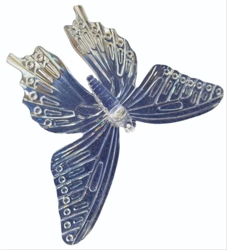 Polished White Crystal Butterfly For Decoration
