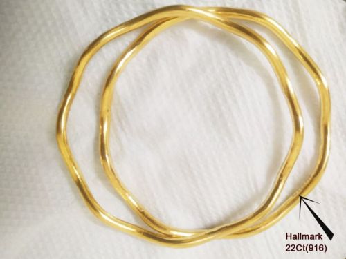 Polished 22ct Gold Bangles, Certification : ISI Certified
