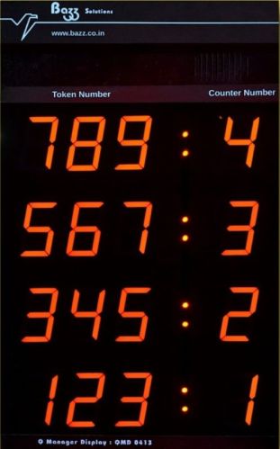 Bazz Solutions Electronic Queue Management System, Color : Black