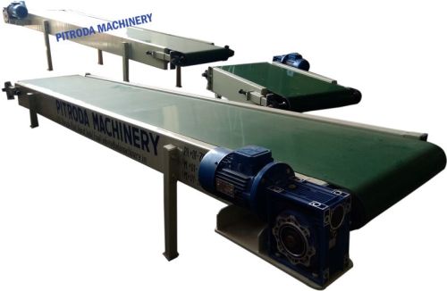 Plan. Flat PVC Belt Conveyor, Model No. : Pm 008