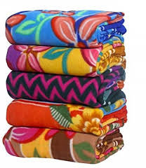 Fleece Printed Blanket 1Kg (Travel Use) 130cmx200cm, 130cmx200cm