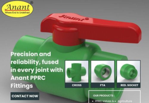Anant PPR Ball Valve For Water Fitting, Oil Fitting, Gas Fitting