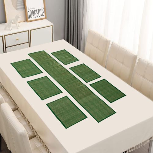 Versatile Organic Korai Grass Table Mat Set