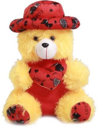 ToYBULK Cap Teddy Bear With Small Heart 1 FEET CAP TEDDY