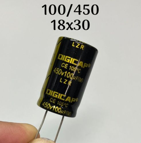 100 MFD - 450 VDC Capacitor, Mounting Type : Through Hole