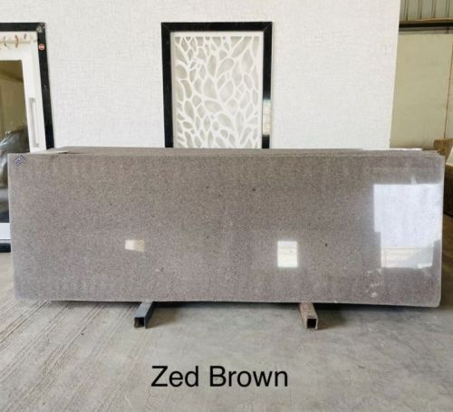 Polished Plain Zed Brown Granite For Vanity Tops, Kitchen Countertops, Flooring